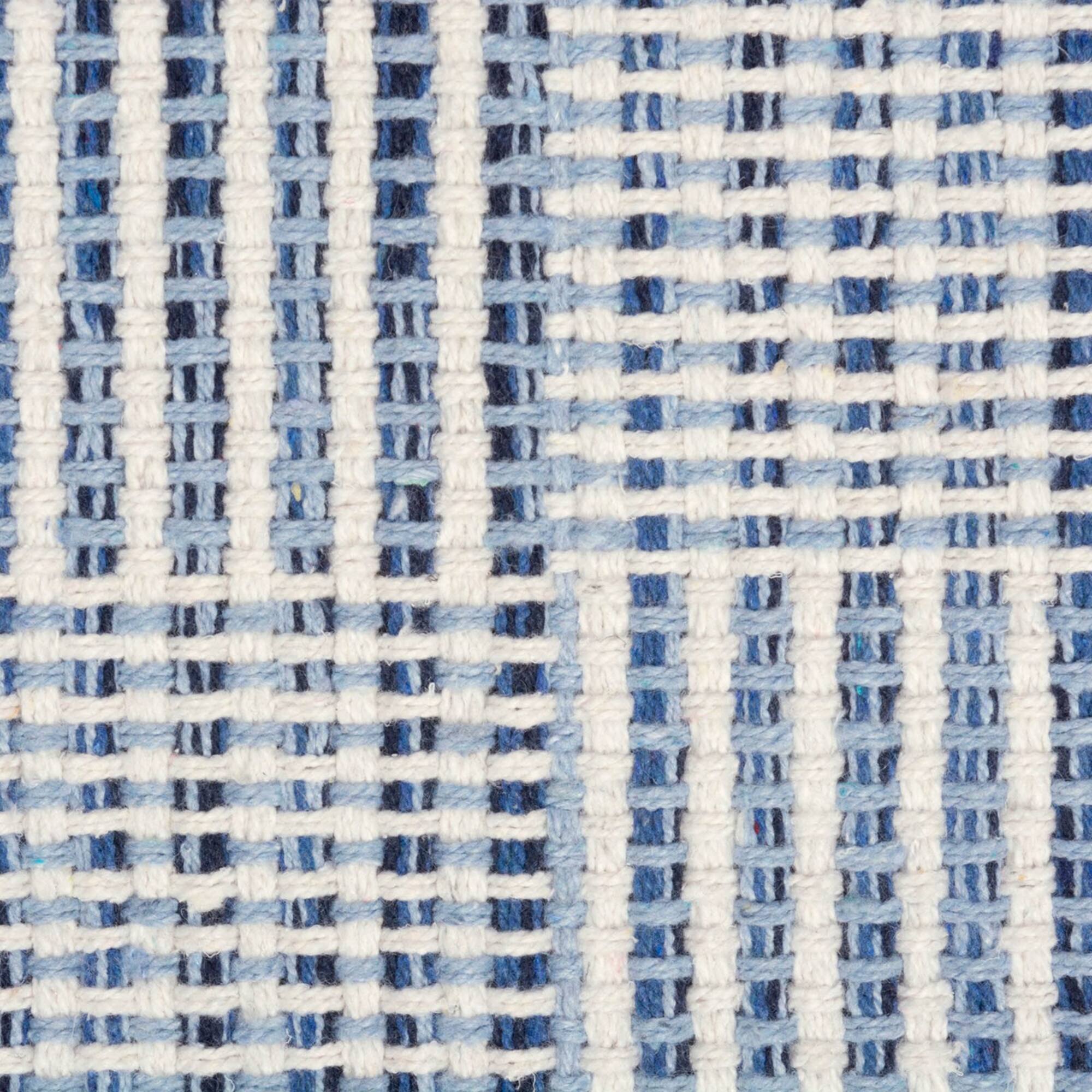 DII® Squares Recycled Yarn Rug